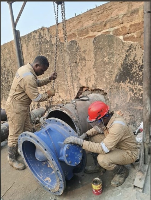 Intervention sur un équipement hydraulique